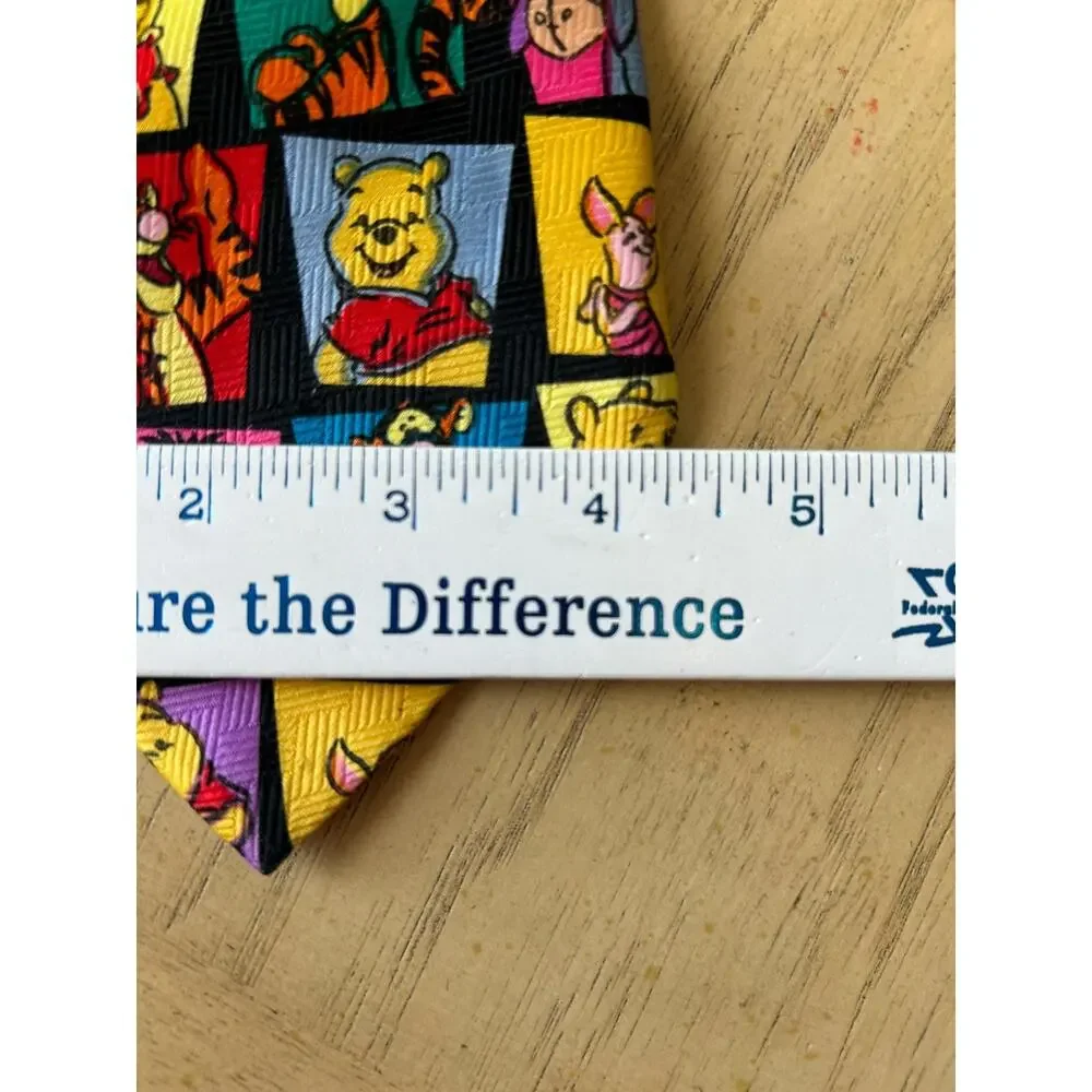 DISNEY Necktie WINNIE THE POOH BEAR AND FRIENDS MULTI COLOR POLYESTER TIE